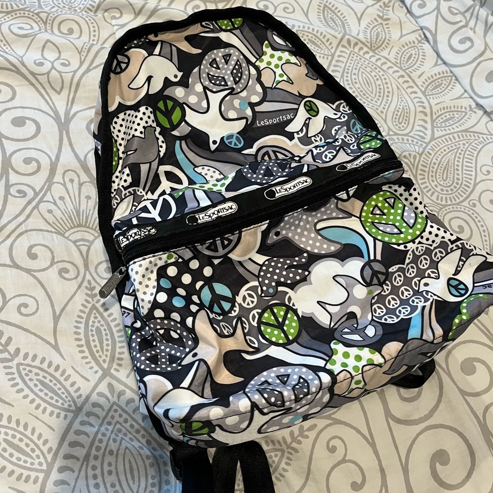 LeSportsac Peace and Doves Full Size Backpack
